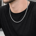 925 Sterling Silver Rope Chain Necklace, Unisex Layering Jewelry, Gift for Him Her