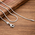 1MM Sterling Silver Snake Chain Necklace, Minimalist Unisex Layering Jewelry