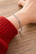 925 Sterling Silver Snake Chain Bracelet, Minimalist Elegant Jewelry, Adjustable 16-23cm