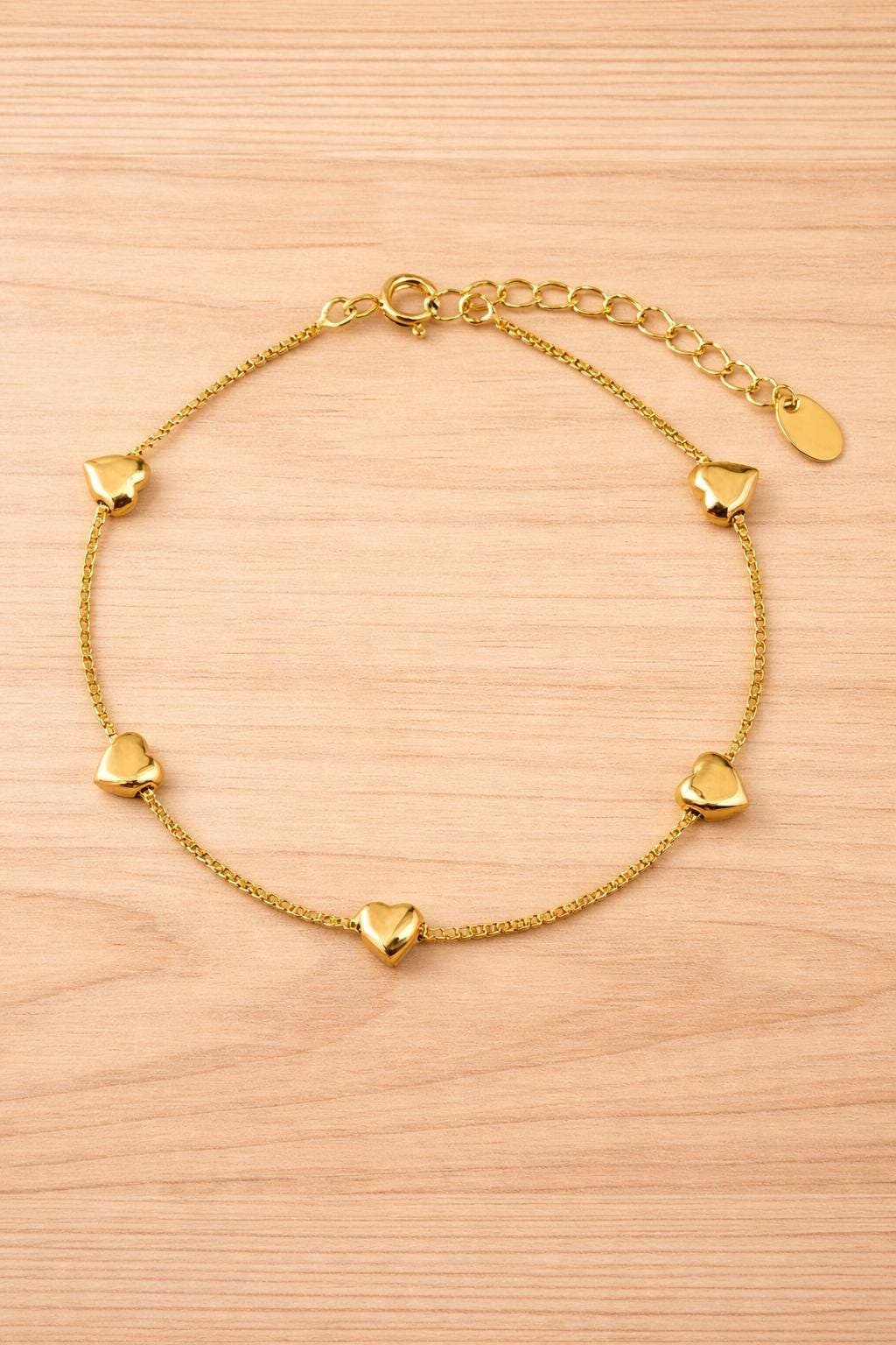 Sterling Silver Heart Bracelet, Vintage Elegant Minimalist Jewelry