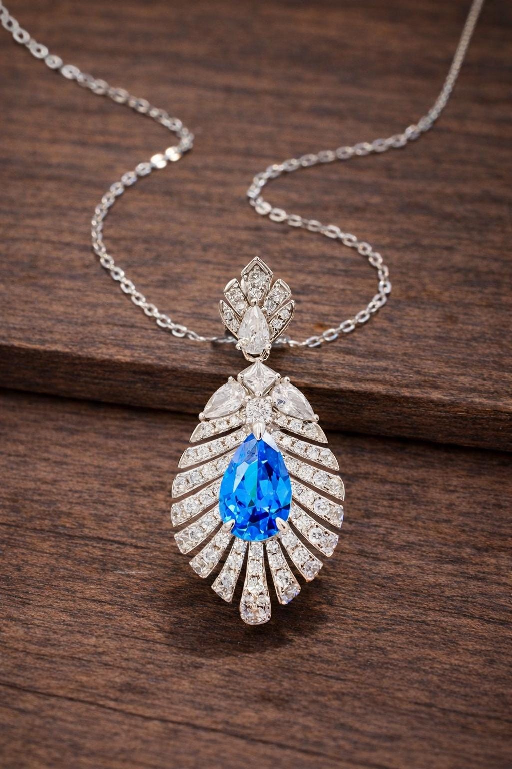 925 Sterling Silver Zirconia Pendant Necklace, Elegant Minimalist Jewelry for Women