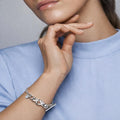 Sterling Silver Arrow Heart Bracelet, Snake Bone Chain Jewelry for Women, Anniversary Gift