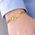 Custom Name Bracelet Stainless Steel Personalized Adjustable Chain Jewelry