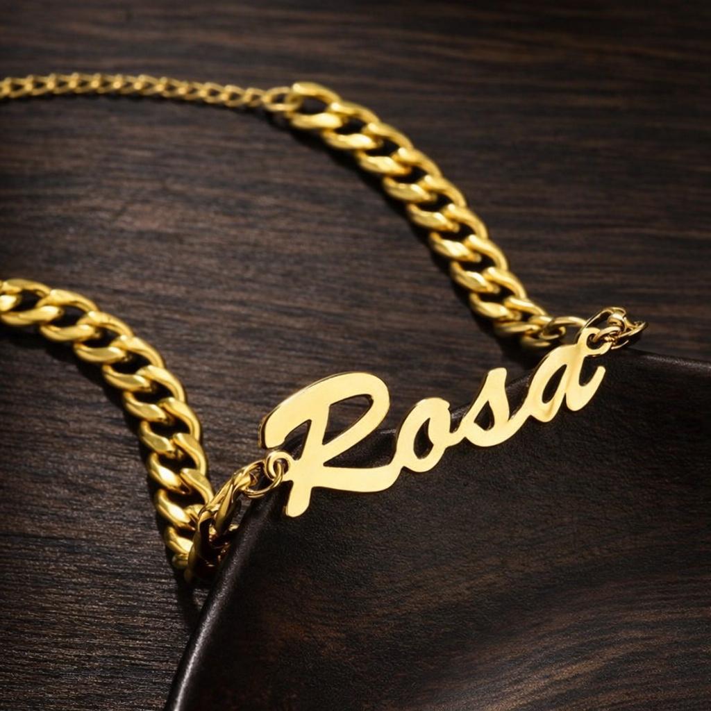 Custom Name Bracelet Stainless Steel Personalized Adjustable Chain Jewelry