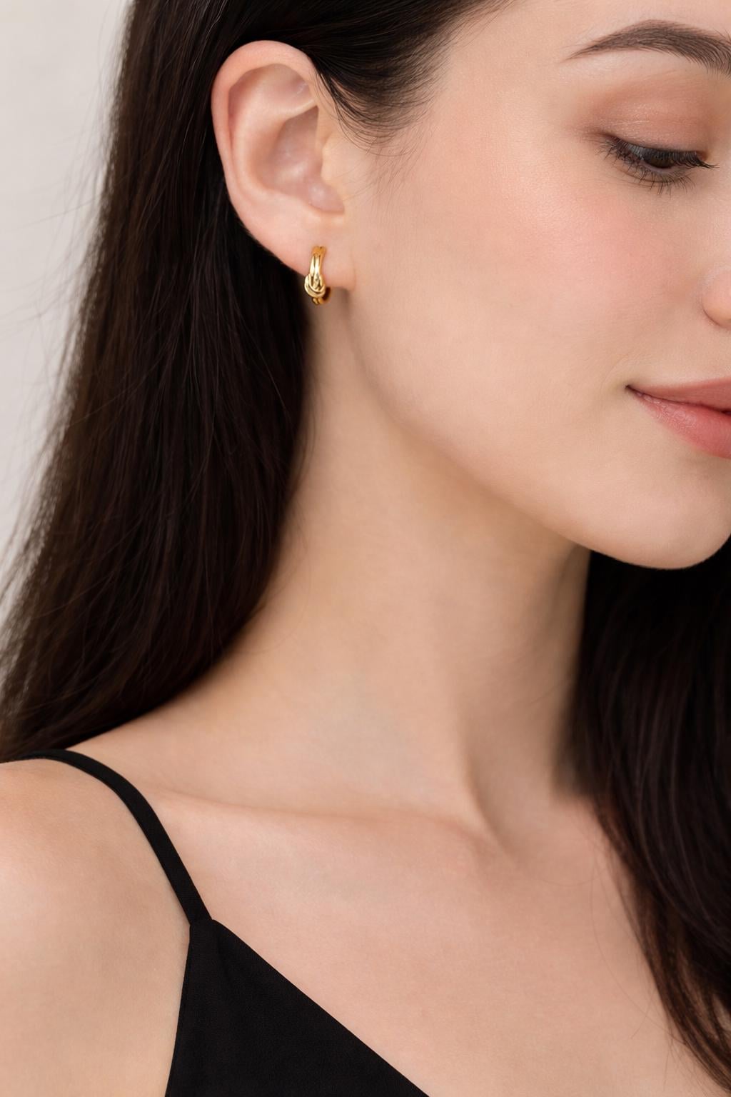 925 Sterling Silver Minimalist Stud Earrings, Dainty Elegant Ear Needle Jewelry